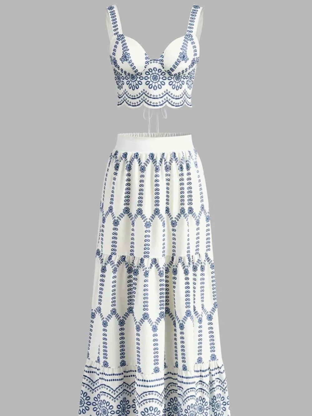 Two piece set skirt and top